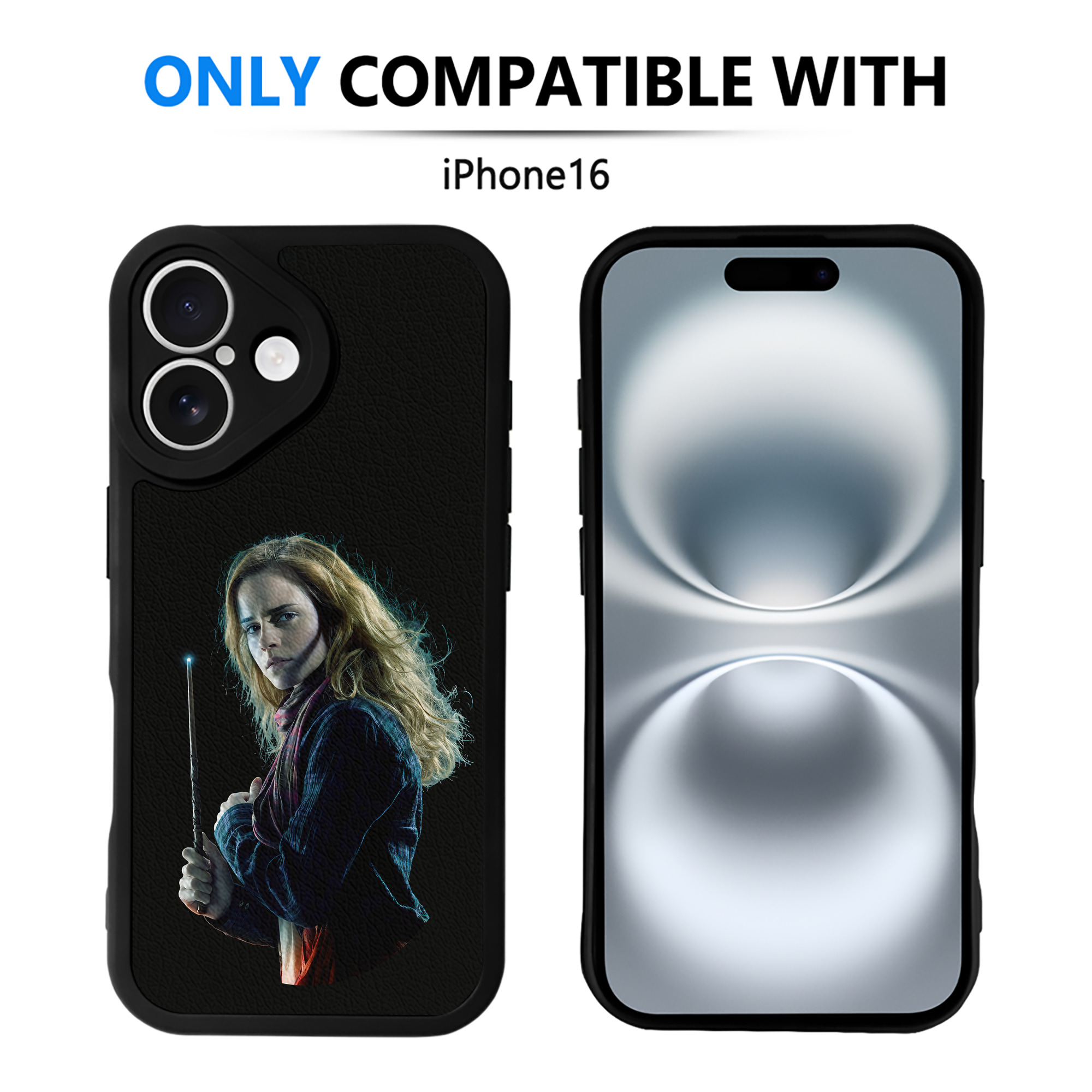（画像用） Harry Potter ハリー・ポッターシリーズ 【iPhone 16シリーズ対応】シリコンスマホケース（レザー調） 材質：シリコン